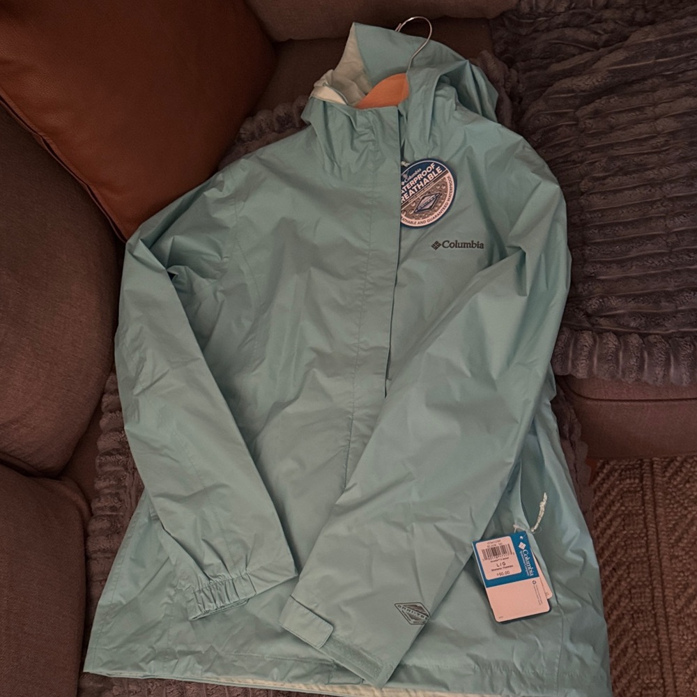 Columbia Teal Hooded Jacket